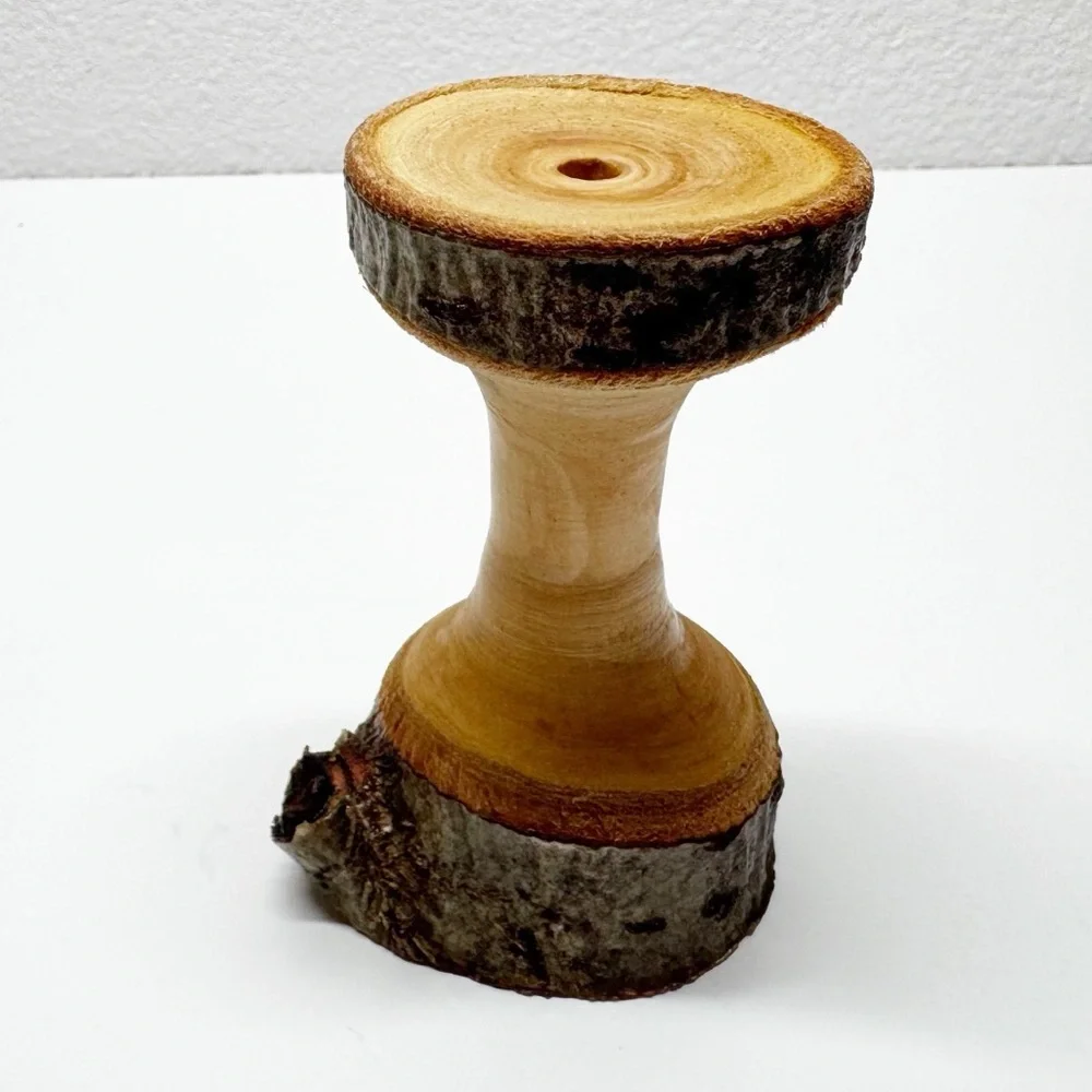 Hand Crafted Wood Spindle Bud Vase S3